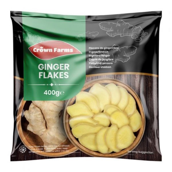 Frozen Crown Farm Ginger Flakes IQF 1x400g