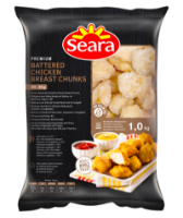 Seara Battered Chicken Breast Chunks 1x1kg