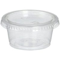 Majestic 2oz Plastic Clear Cups With Lids-1x1000