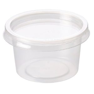 Majestic 4oz Plastic Clear Cups With Lids-1x1000