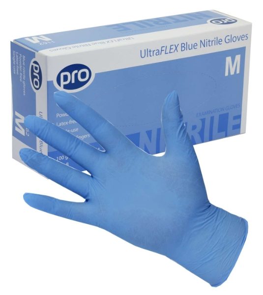 Disposable Blue Nitrile Gloves Large-1x100