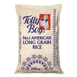 Toliboy Long Grain Rice (White Bag) 1X20kg