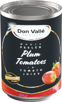 Don Valle Peeled Plum Tomatoes 6x2.5kg