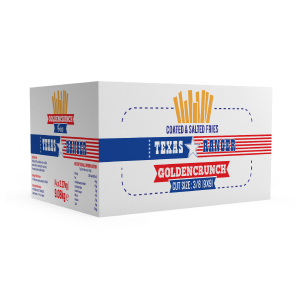 Texas Coated & Salted 9x9 Chips - 4x2.5kg